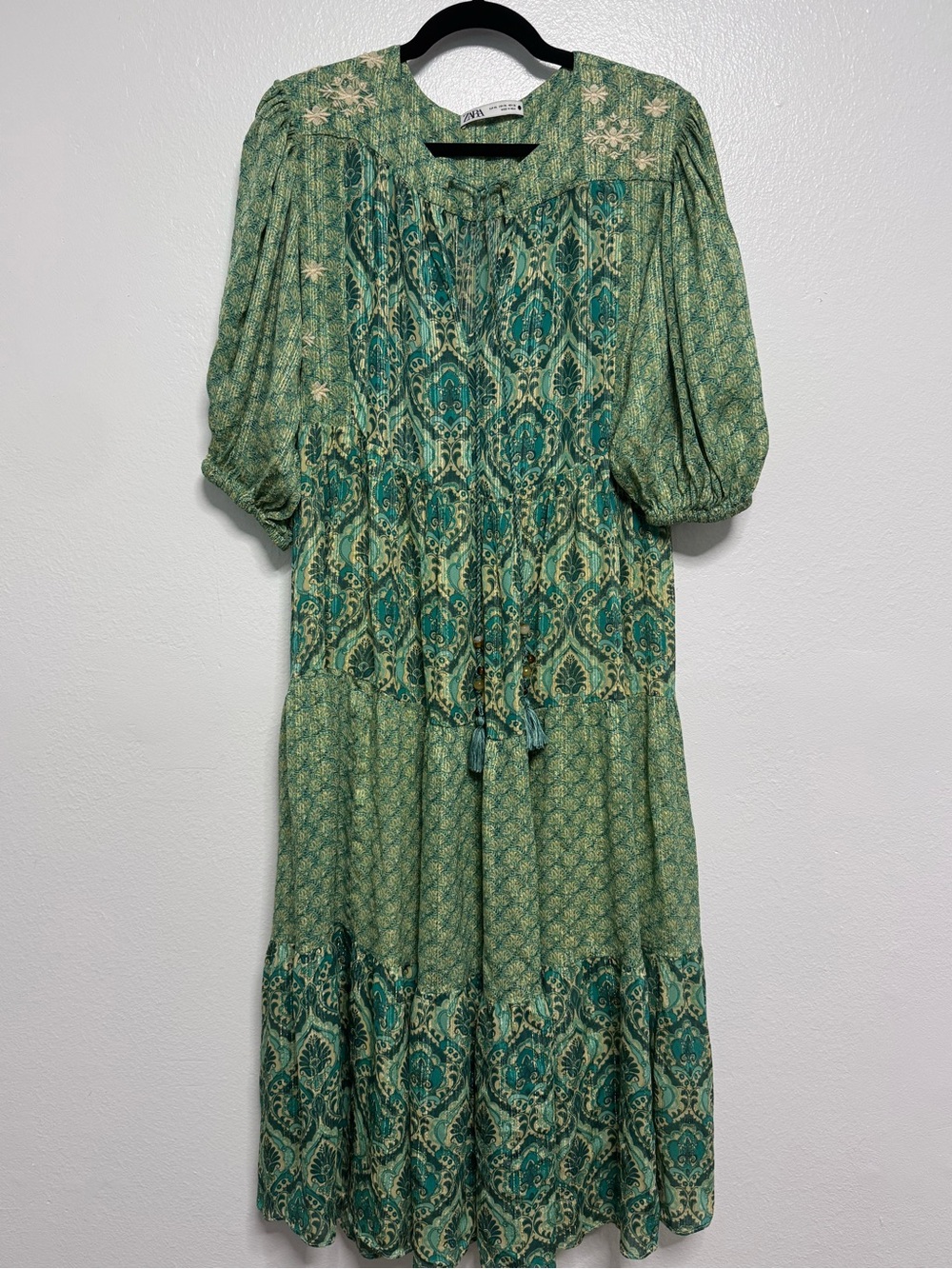 Zara Long Print Dress